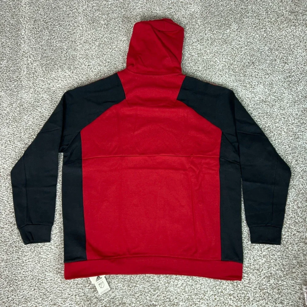Atlanta United FC Hoodie Mens 2XL Red Adidas Soccer Pullover MLS Sweatshirt Top